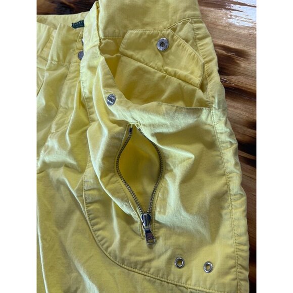 Lauren Active Ralph Lauren Capri Pants Woman Size 4 Solid Yellow Preppy Beach - Picture 13 of 16